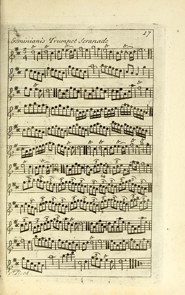 (25) Page 17 - Geminiani's trumpet seranade