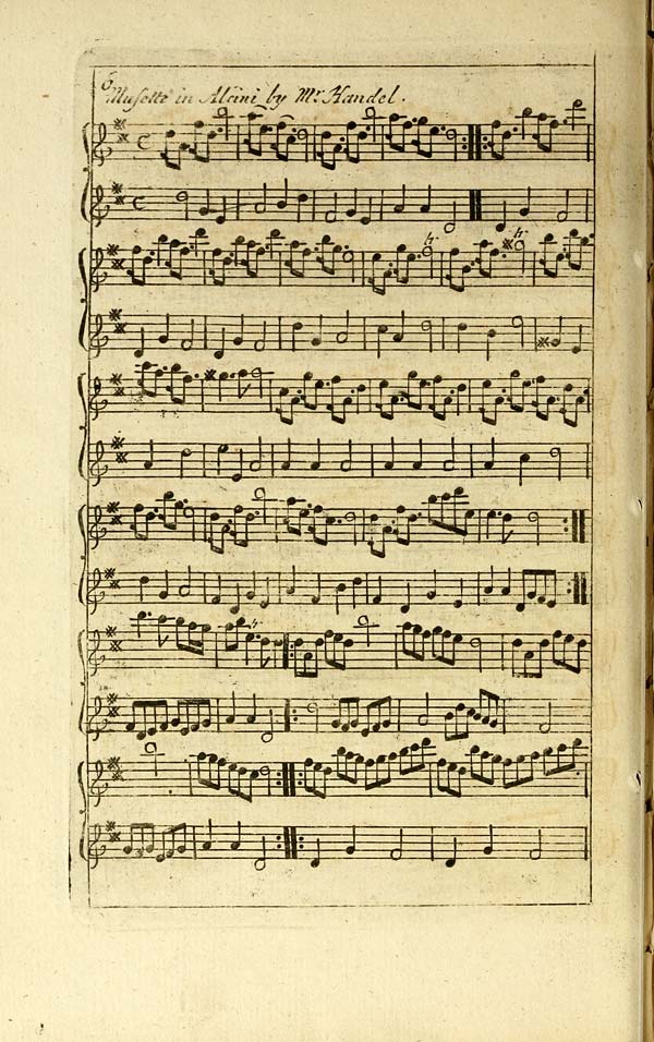 (122) Page 6 - Musette in alcini by Mr. Handel