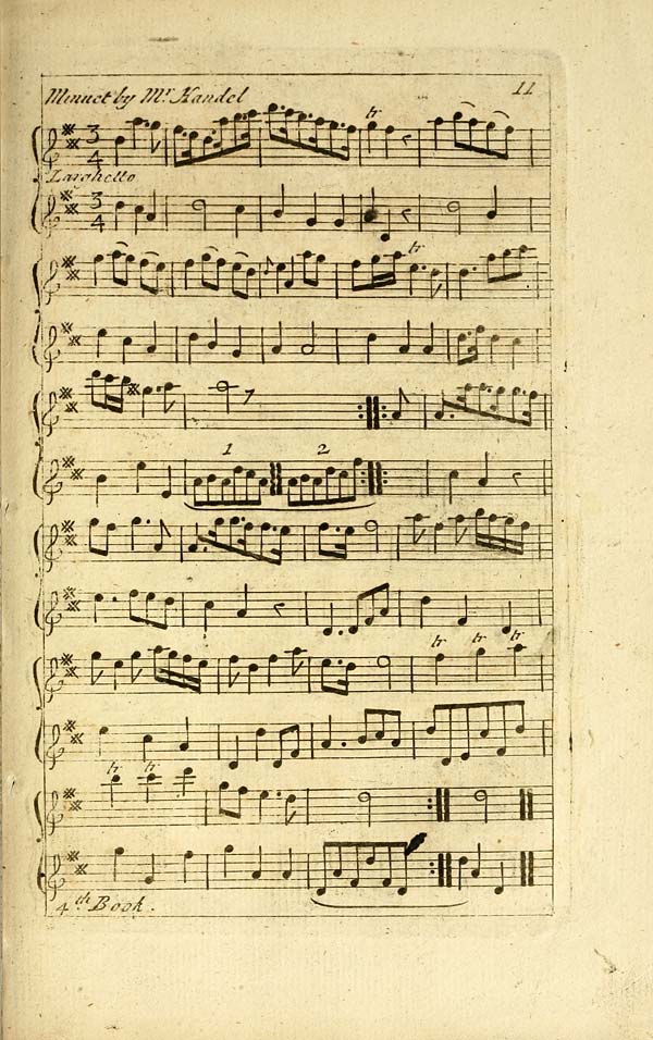(127) Page 11 - Minuet by Mr. Handel