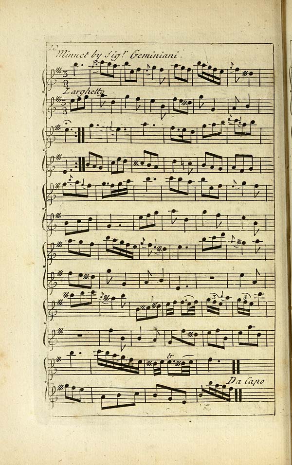 (162) Page 10 - Minuet by Sigr. Geminiani