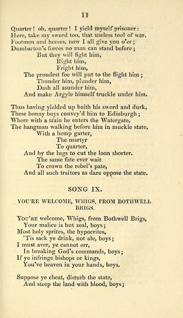 (21) Page 11 - You're welcome, whigs, from Bothwell Brigs