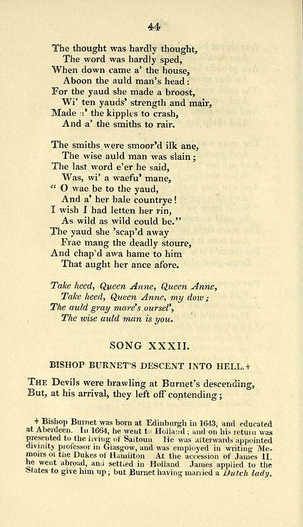 (54) Page 44 - Bishop Burnet's descent into hell