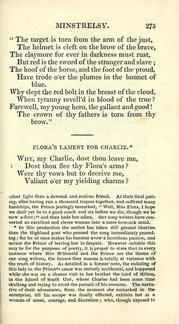 (297) Page 275 - Flora's lament for Charlie