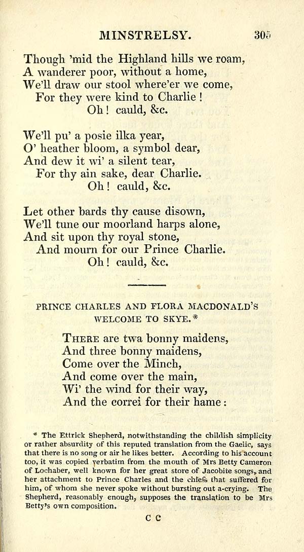 (327) Page 305 - Prince Charles and Flora Macdonald's welcome to Skye