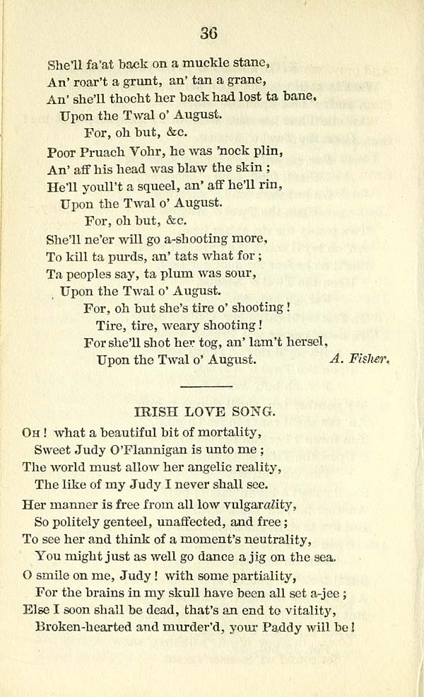 (40) Page 36 - Irish love song - Glen Collection of printed music ...