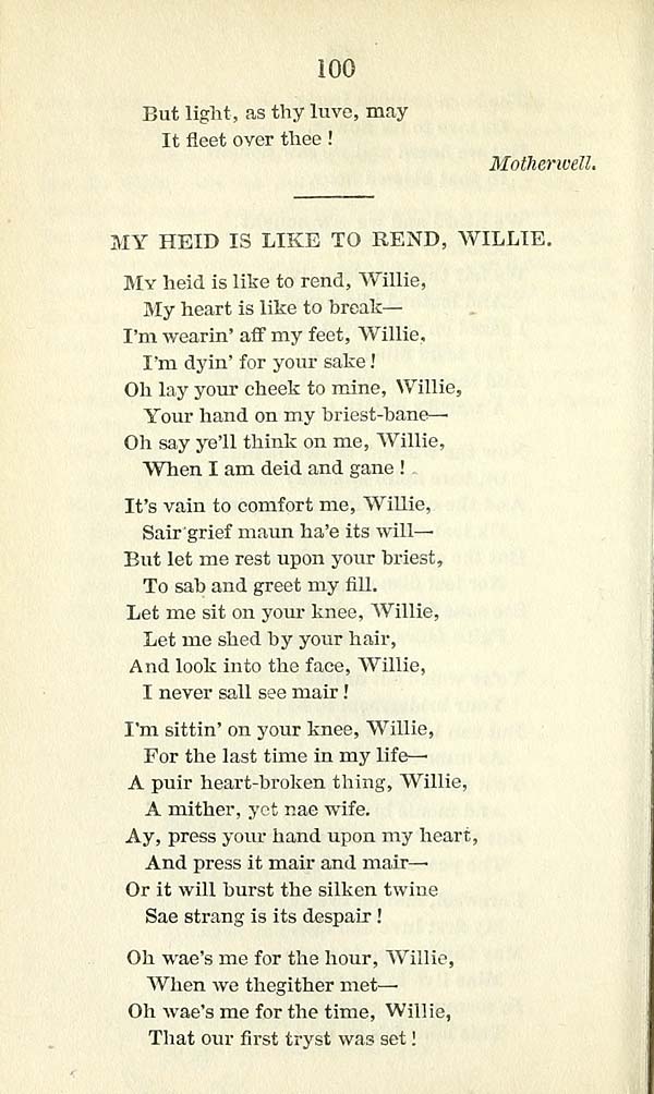 (104) Page 100 - My heid is like to rend, Willie