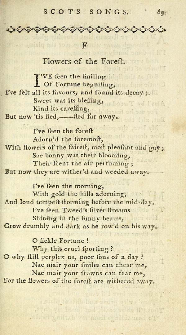 (89) Page 69 Flowers of the forest Glen Collection of printed music > Printed text > Ancient