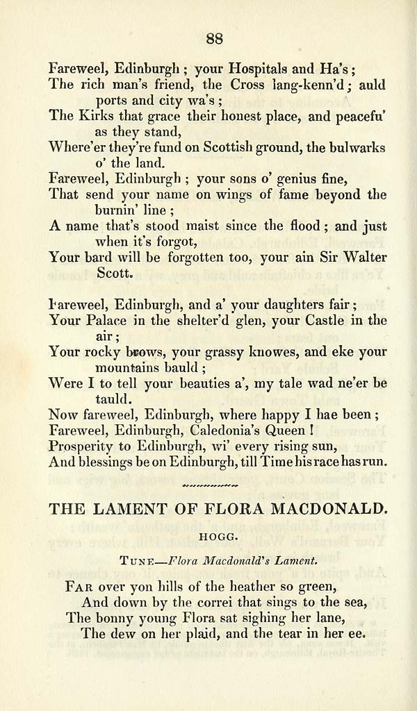 (190) Page 88 - Lament of Flora MacDonald