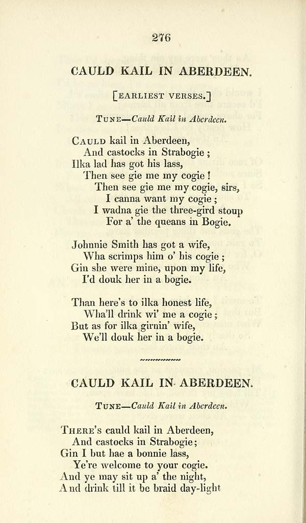 (378) Page 276 - Cauld kail in Aberdeen