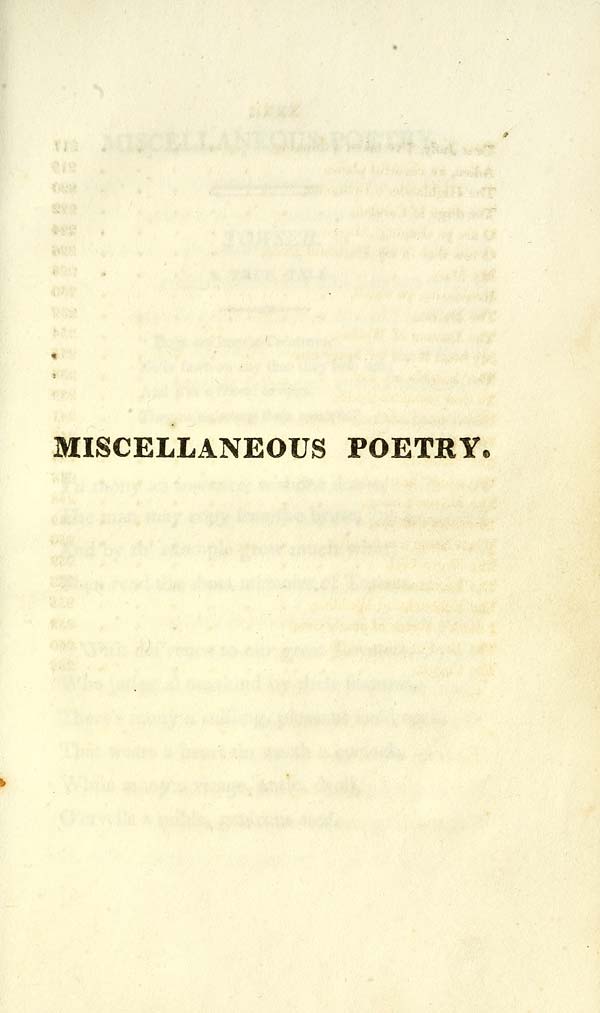 (41) Half-title page - Miscellaneous poetry