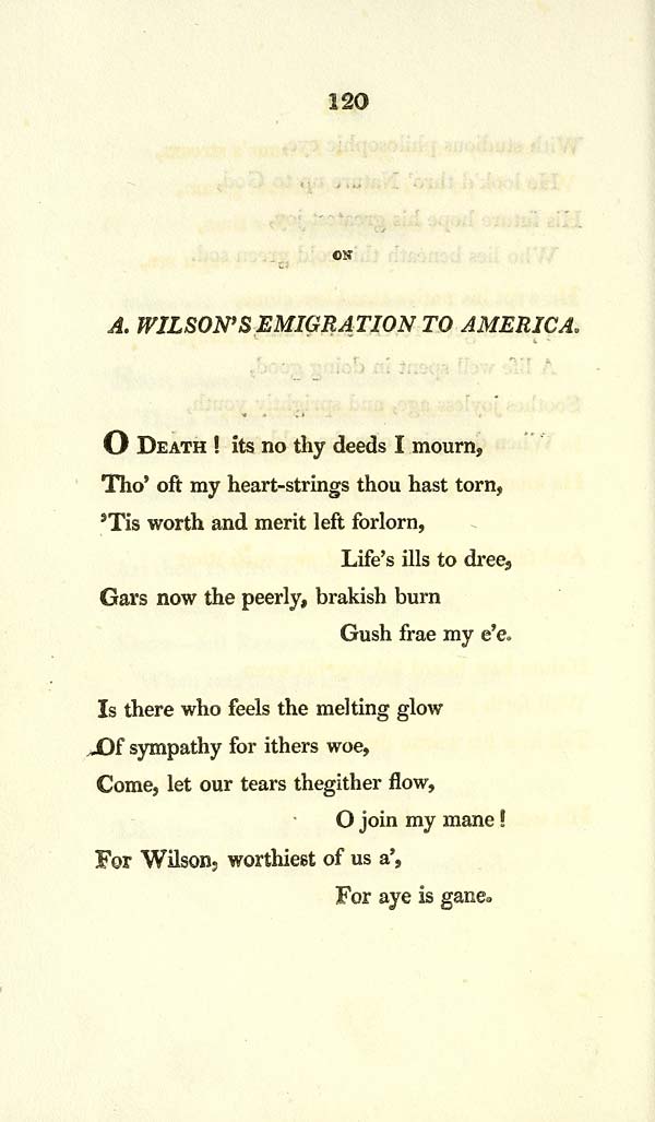 (128) Page 120 - On A. Wilson's emigration to America