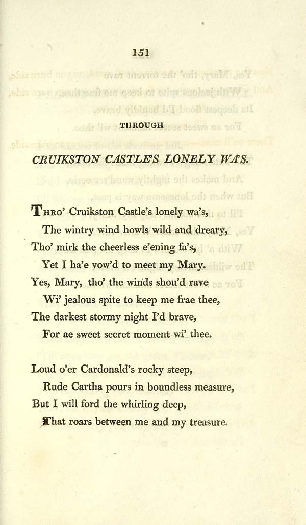 (159) Page 151 - Through Cruikston Castle's Lonely wa's