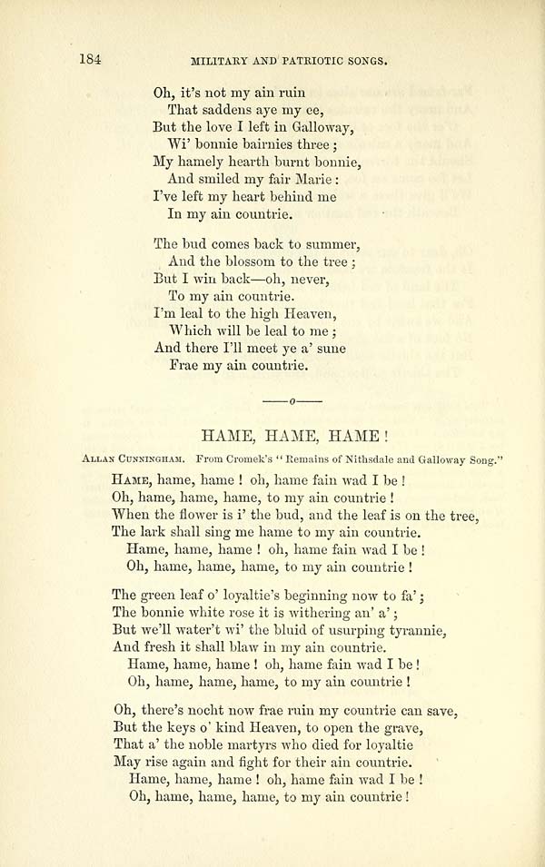 (200) Page 184 - Hame, hame, hame