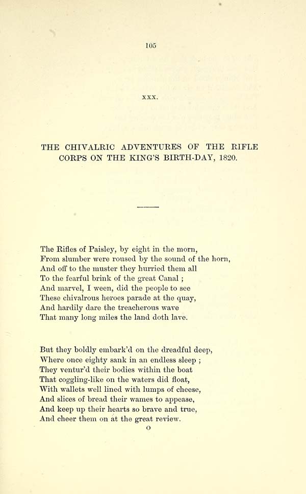 (123) Page 105 - Chivalric adventures of the rifle corps on the king's birth-day, 1820
