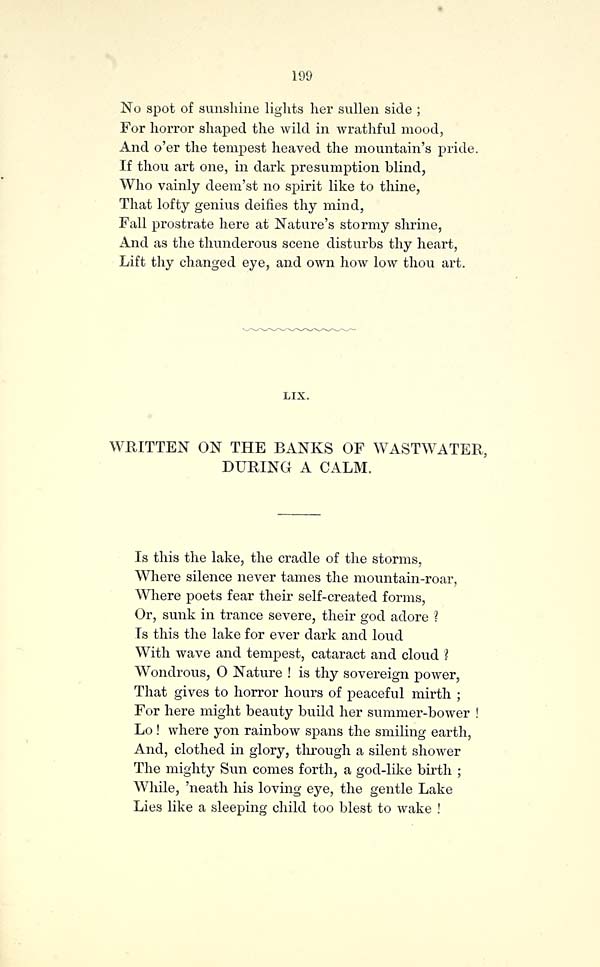 (217) Page 199 - Written on the banks of Waswater, during a calm