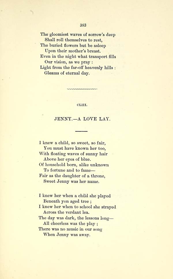 (401) Page 383 - Jenny. - A love lay