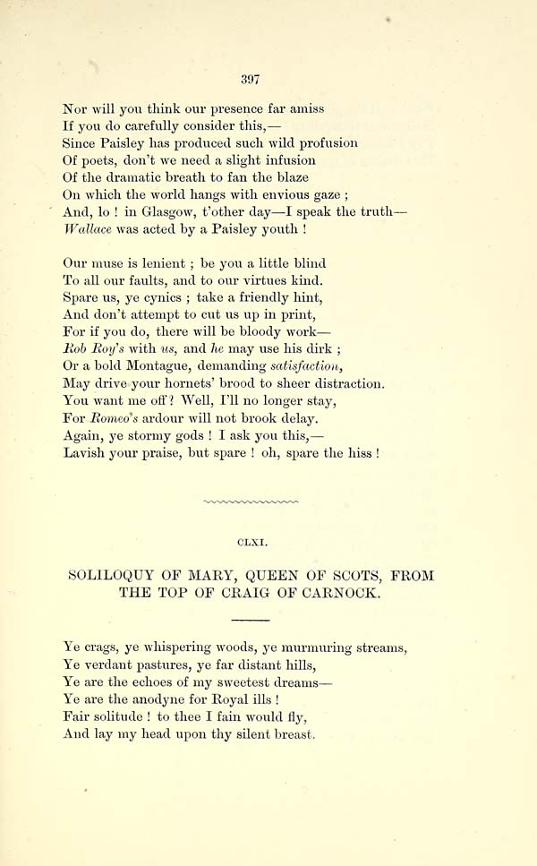 (415) Page 397 - Soliloquy of Mary, Queen of Scots, from the top of Craig of Carnock