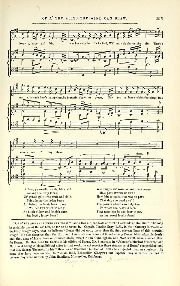 (309) Page 295 - Glen Collection of printed music > Printed music ...