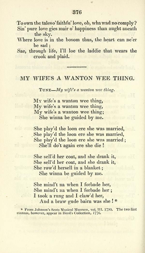 (76) Page 376 - My wife's a wanton wee thing