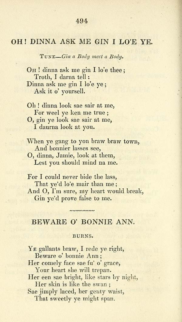 (194) Page 494 - Oh, dinna ask me gin I lo'e ye