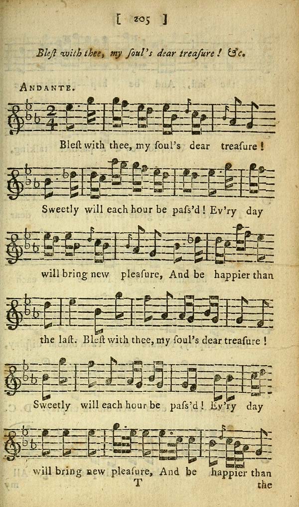 (219) Page 205 - Blest with thee, my soul's dear treasure! &c