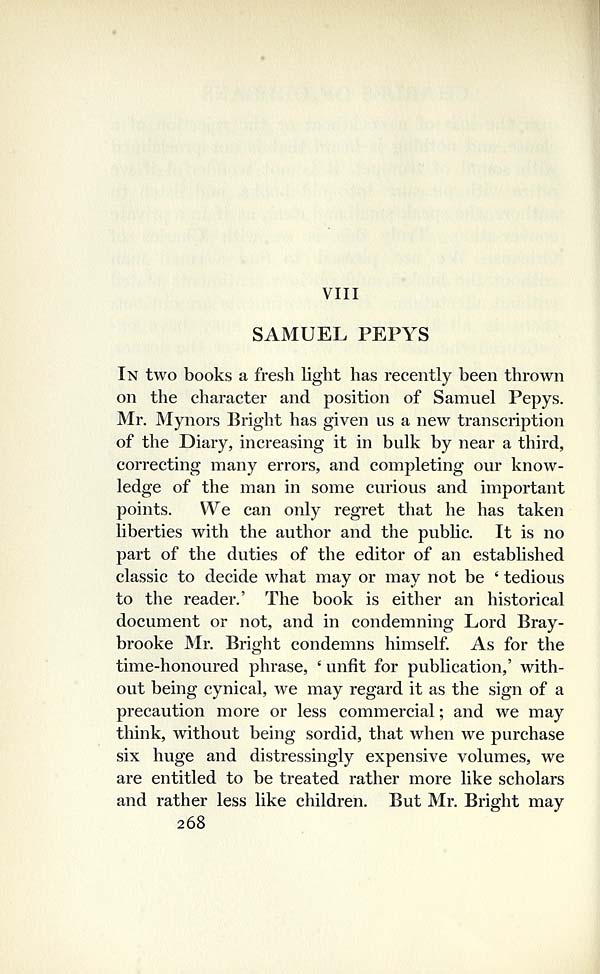 (284) Page 268 - VIII. Samuel Pepys