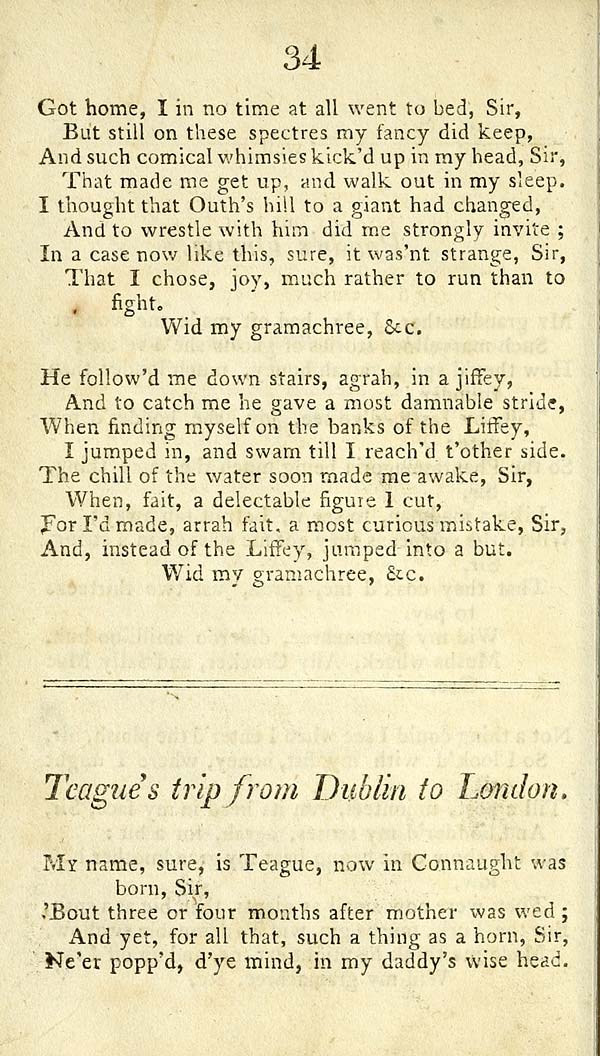 (36) Page 34 - Teague's trip from Dublin to London
