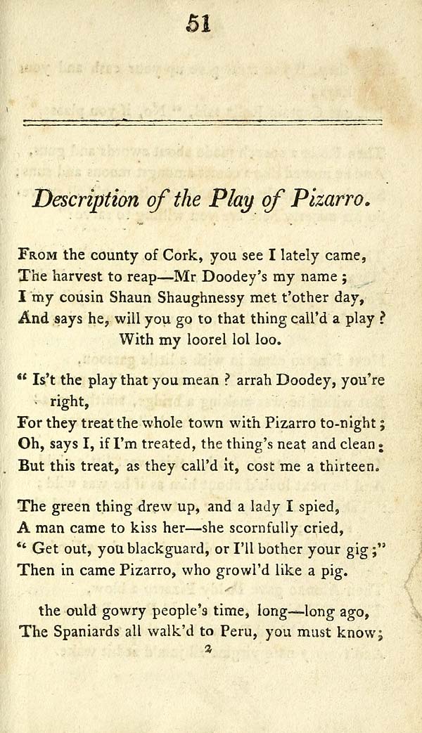 (51) Page 51 - Description of the play of Pizarro