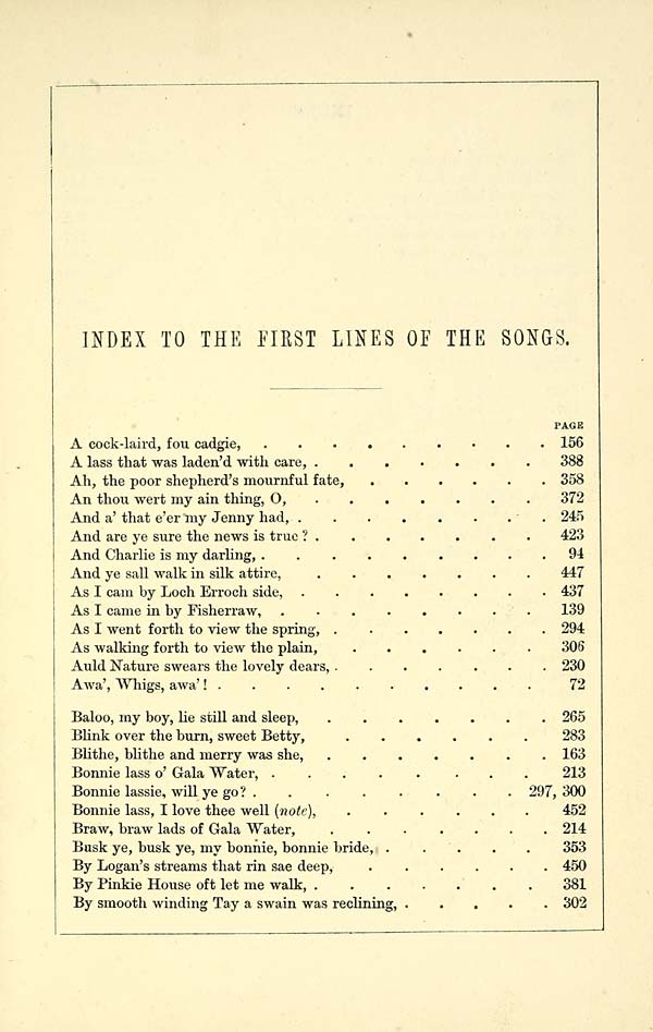 (461) Page 457 - Index to the first lines of the songs