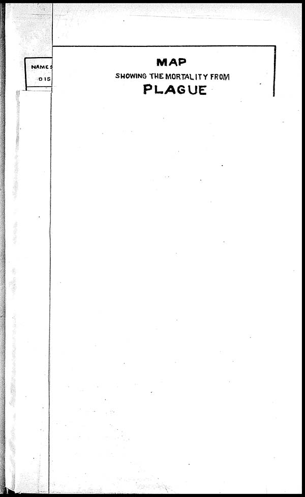 (17) Foldout closed - Map showing the mortality from plague in Rajputana 1912