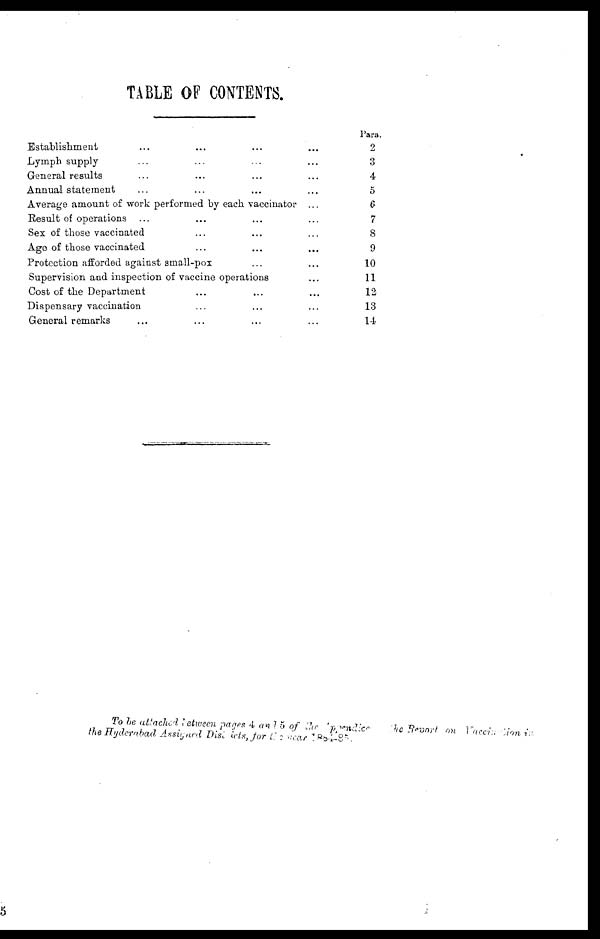 (7) Table of contents - 