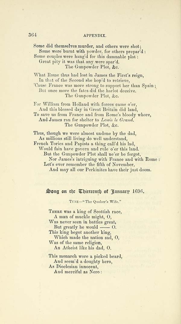 (388) Page 364 - Song on the thirteenth of January 1696