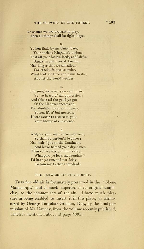 (761) Page *403 Flowers of the forest Glen Collection of printed