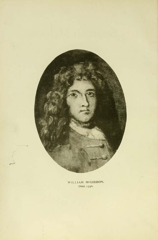 (8) Frontispiece - William McGibbon, obit. 1756