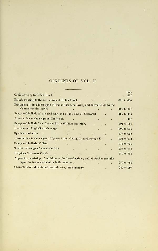 (9) [Page i] - Contents of Vol. II