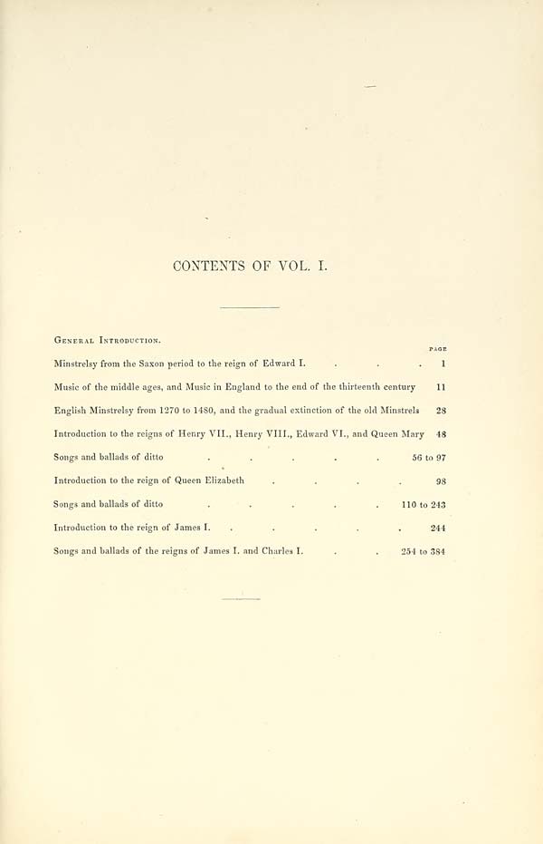 (11) [Page iii] - Contents of Volume I