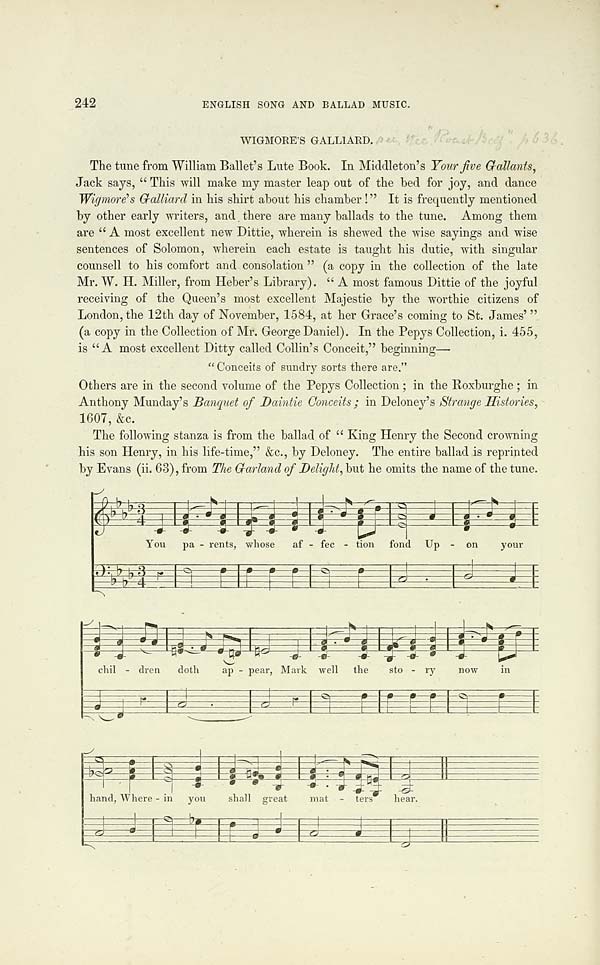 (276) Page 242 - Wigmore's galliard