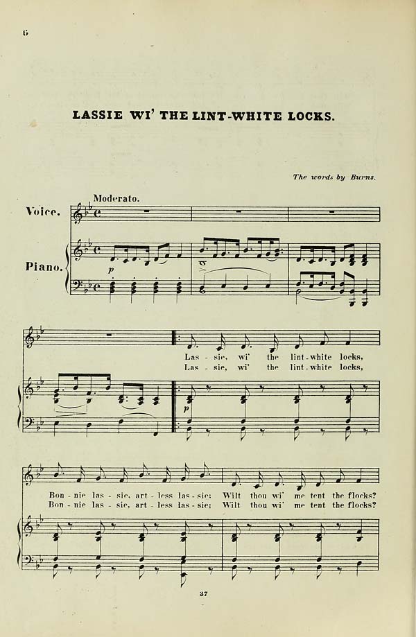 (14) Page 6 - Lassie wi' the lint-white locks