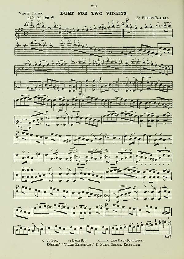 (94) Page 278 - Duet for two violins