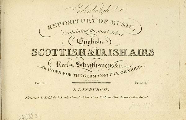 (1) Title page, Volume 1 - 