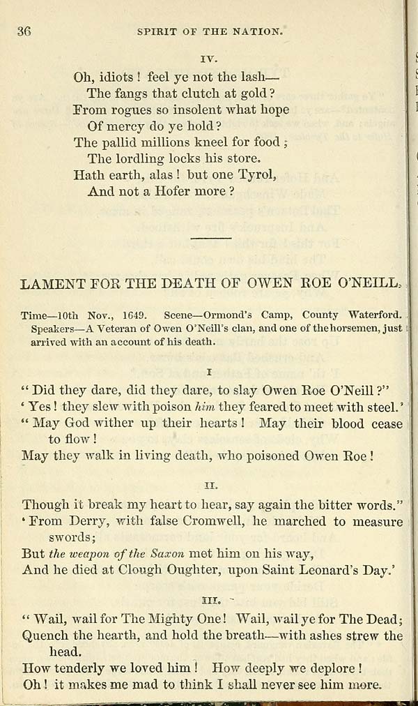 (44) Page 36 - Lament for the death of Owen Roe O'Neill