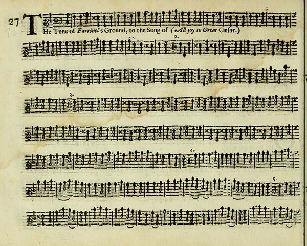 (38) [Page 30] - Tune of Farrinel's ground, to the song of (All joy to great Caeser)