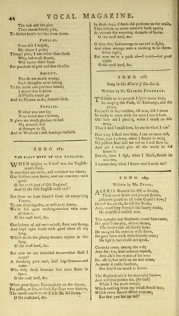 (54) Page 45 Roast beef of old England Glen Collection of printed