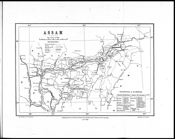 (6) Foldout open - Assam 1889
