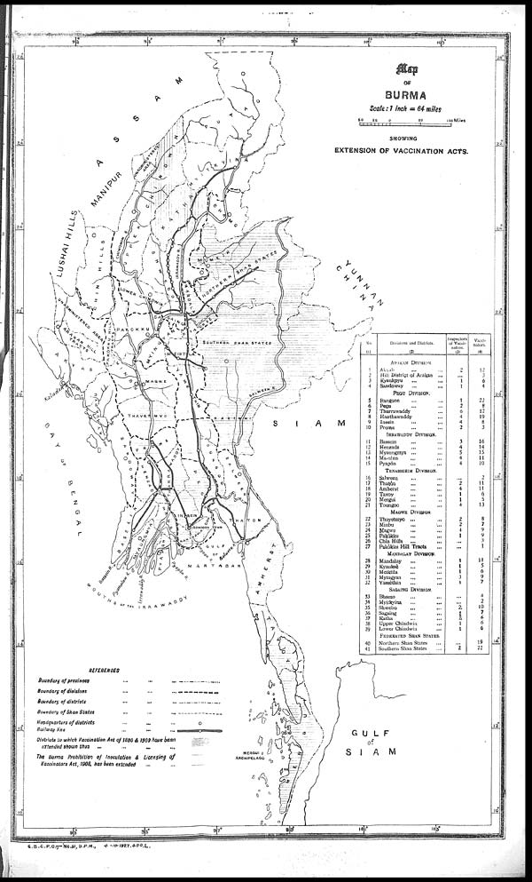 (58) Foldout open - Map of Burma