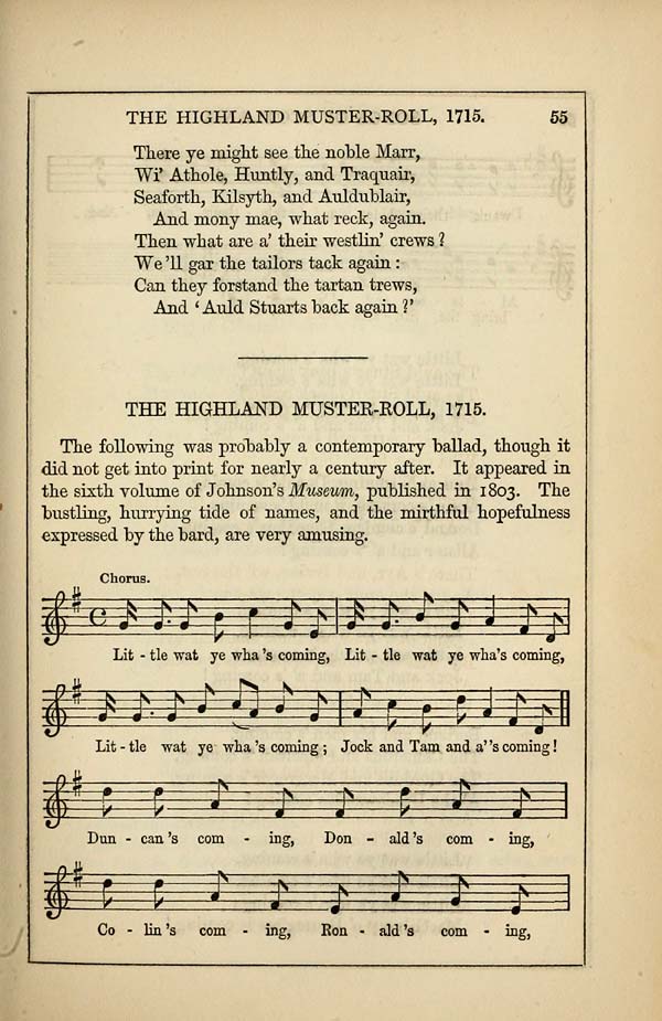 (59) Page 55 - Highland muster-roll, 1715