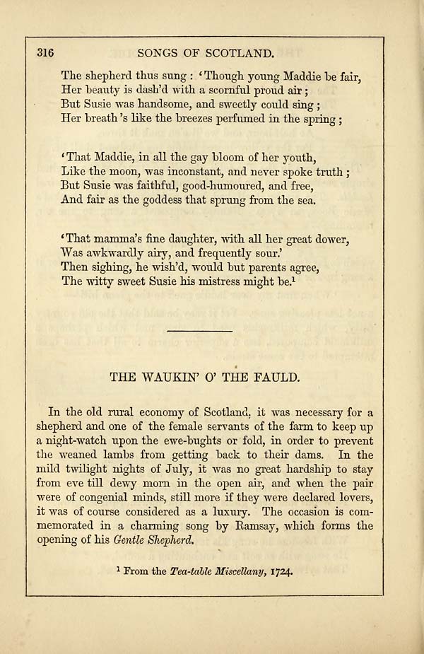 (322) Page 316 - Waukin' o' the fauld