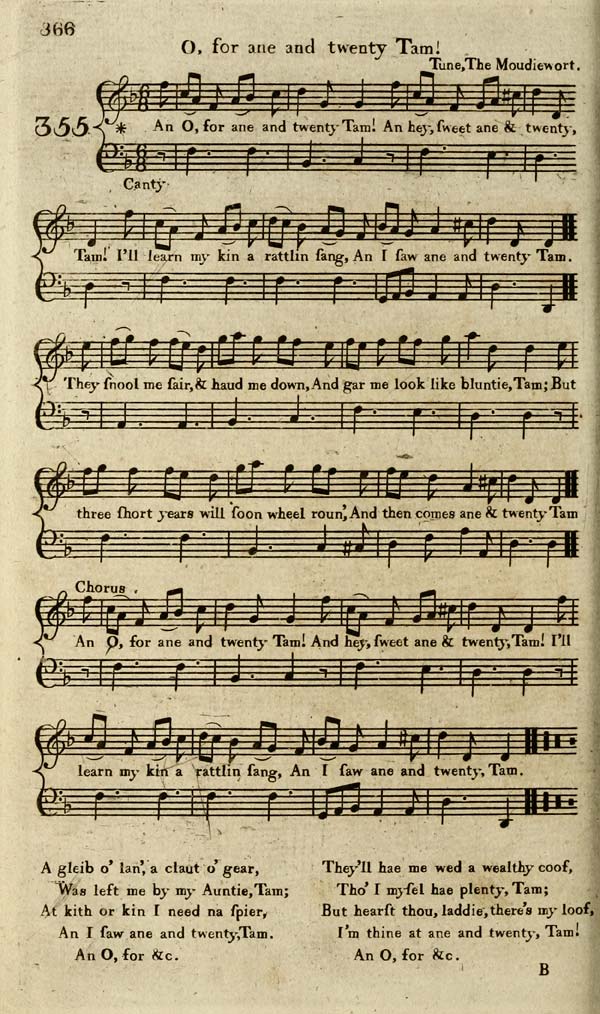 (180) Page 366 - O, for ane and twenty Tam