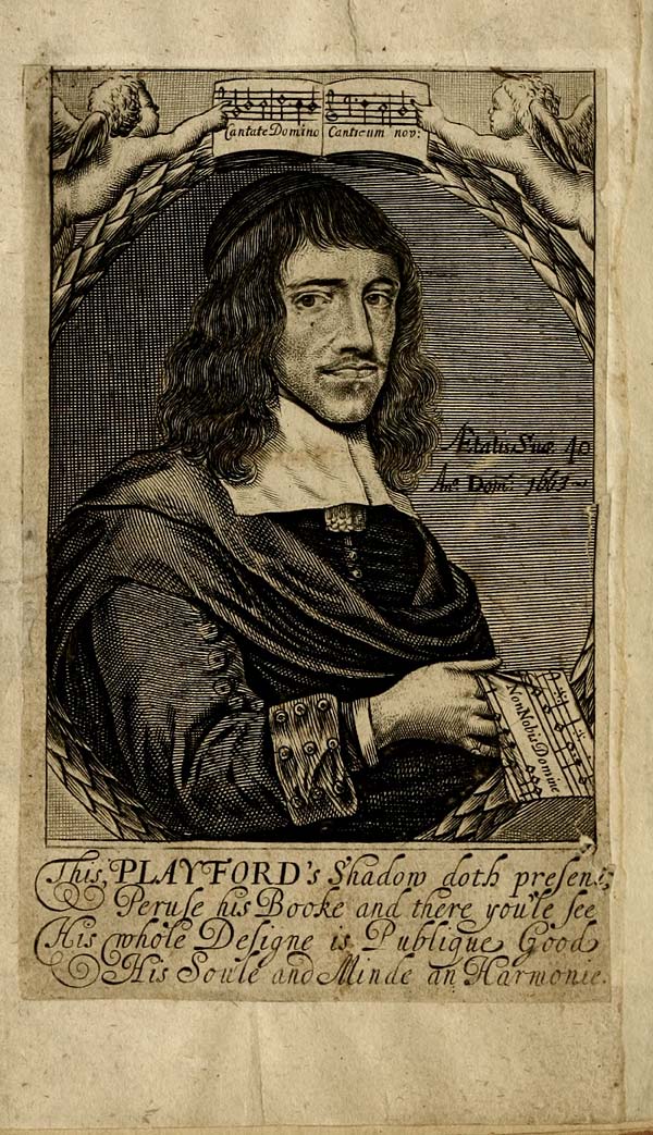 (6) Frontispiece - This, Playford's shadow doth present