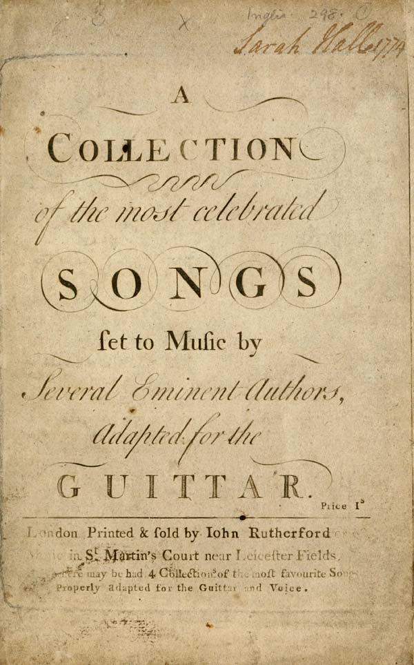 (7) Title page - Inglis Collection of printed music > Printed music ...